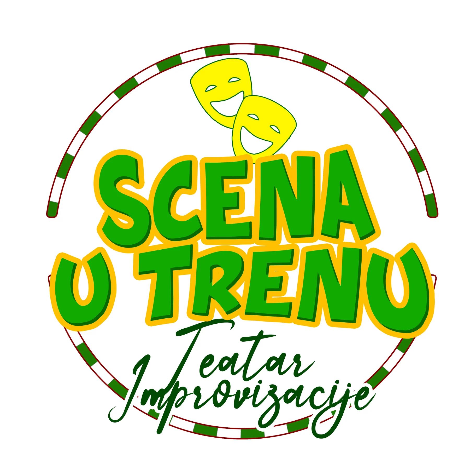 Green seasonal variation of the theatre logo
