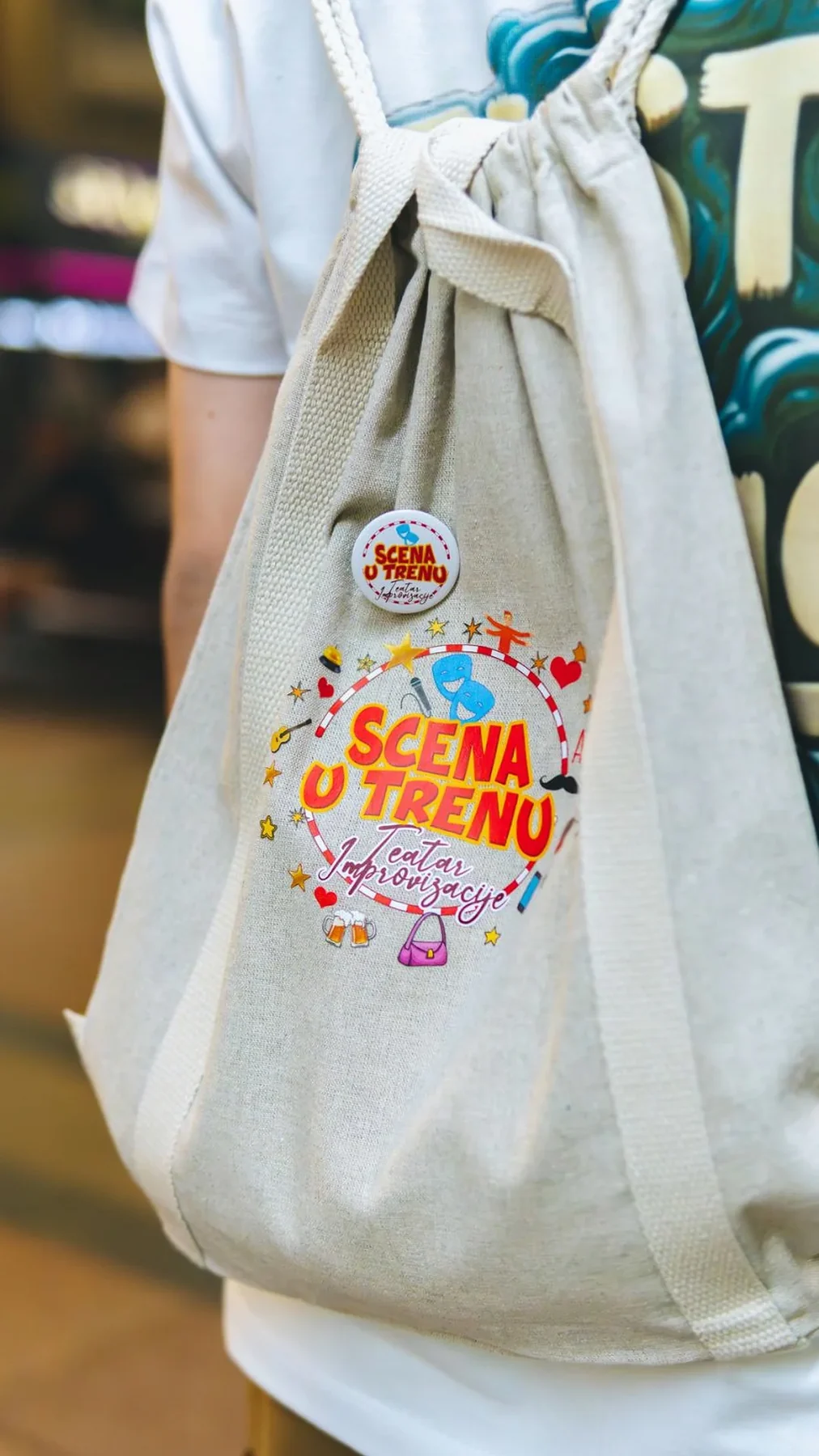 Scena u Trenu branded tote bag